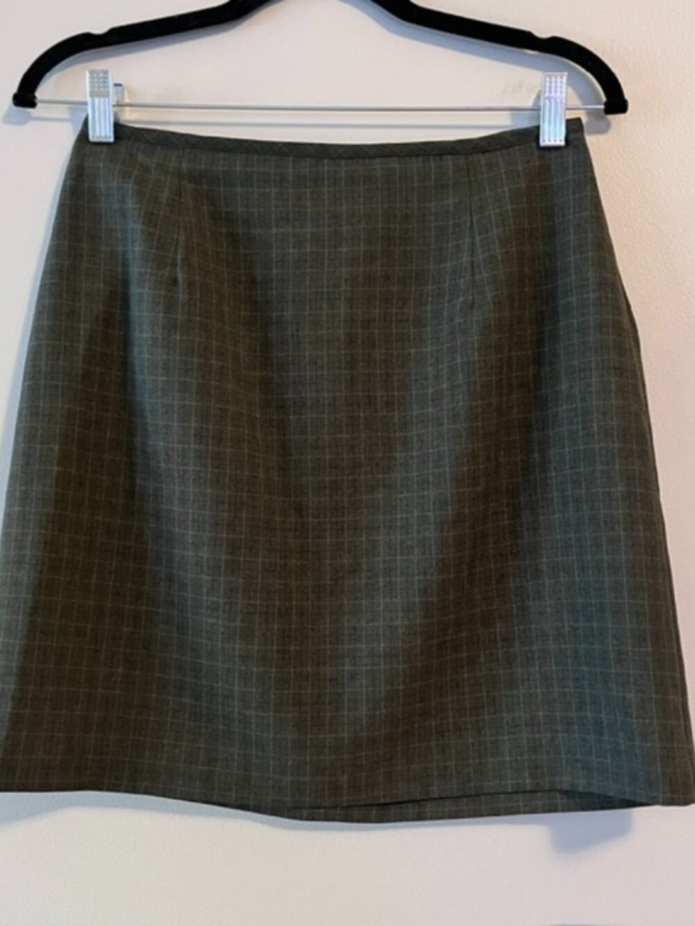 Vintage Green Plaid Mini Skirt